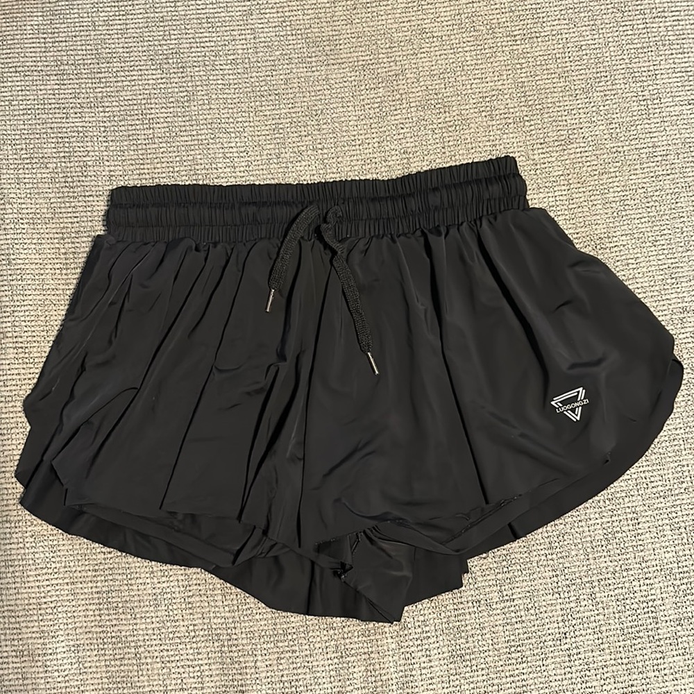 Amazon Luogongzi Flowy Skort With Spandex And Drawstring